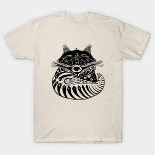 Tattoo Style Boho Raccoon T-Shirt